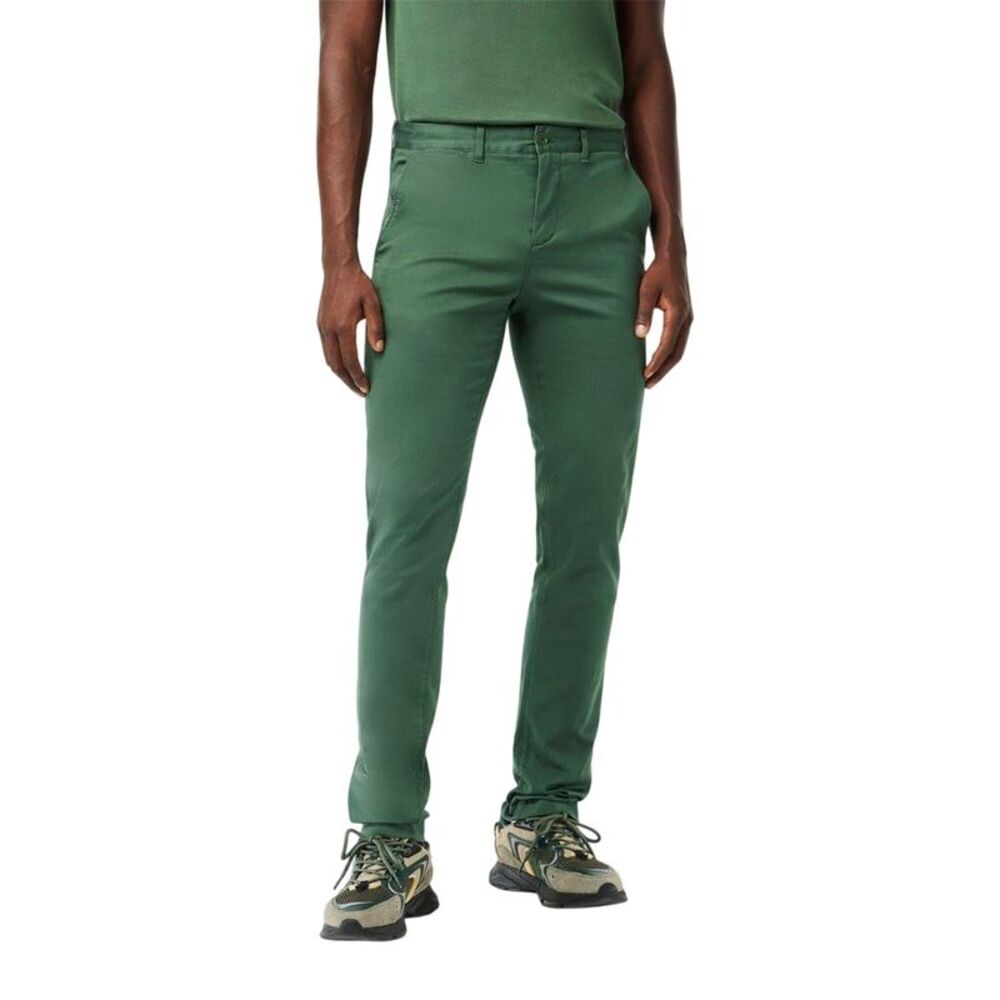 Lacoste Mens Natural Cotton Slim Chinos / Sequoia Green